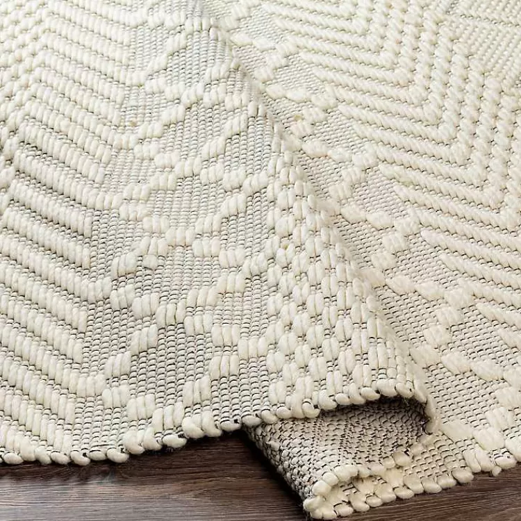 cream_diamond_tassel_wool_area_rug_x_2.webp Cream Diamond Tassel Wool Area Rug, 8x10>Kirklands Home Hot