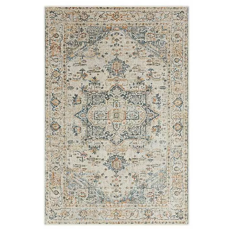 Cream Hartley Medallion Area Rug, 6x9>Kirklands Home Fashion