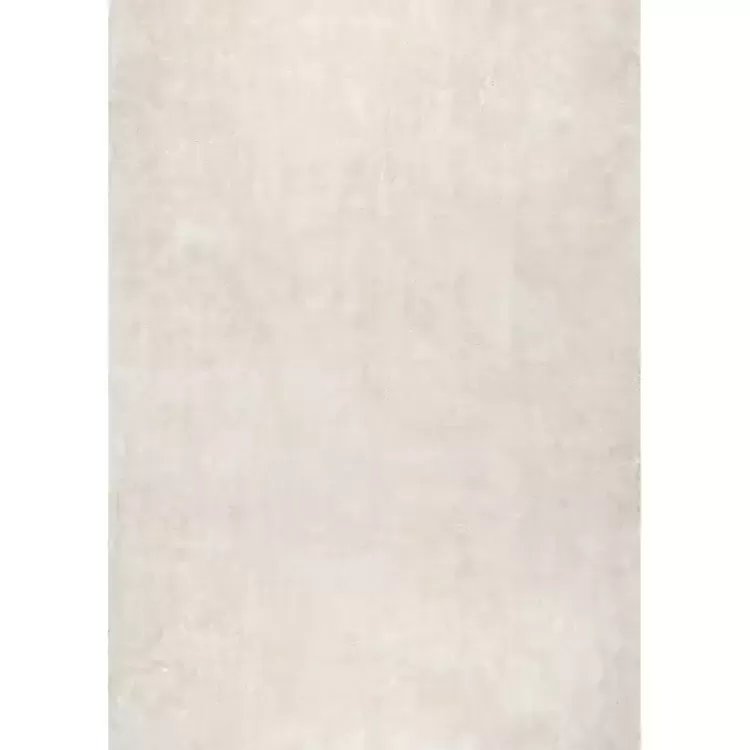 Cream Shag Washable Area Rug, 8x10>Kirklands Home Shop