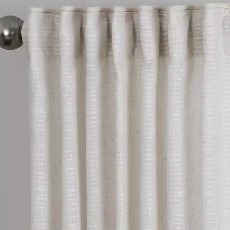 cream_solid_pleated_single_curtain_panel__in_3.webp Cream Solid Pleated Single Curtain Panel, 84 in.>Kirklands Home Store