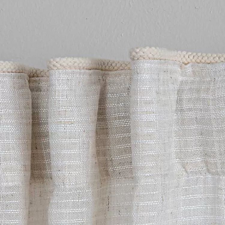 cream_solid_pleated_single_curtain_panel__in_5.webp Cream Solid Pleated Single Curtain Panel, 84 in.>Kirklands Home Store