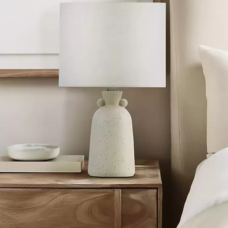 cream_speckled_ceramic_table_lamp_5.webp Cream Speckled Ceramic Table Lamp>Kirklands Home Fashion