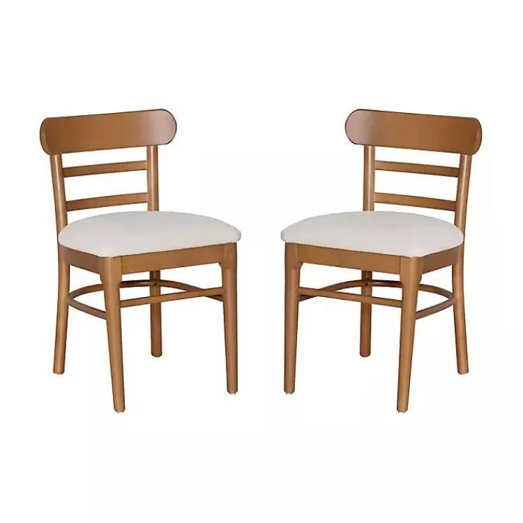 Cream Upholstered Wood Dining Chairs, Set of 2>Kirklands Home Fashion