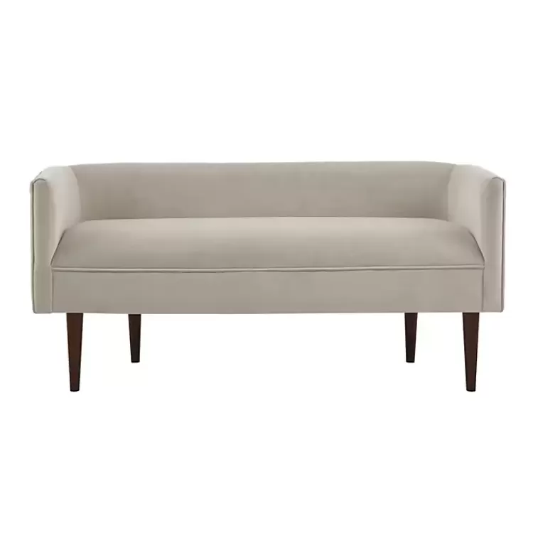 cream_velvet_low_back_transitional_settee_2.webp Cream Velvet Low Back Transitional Settee>Kirklands Home Best Sale