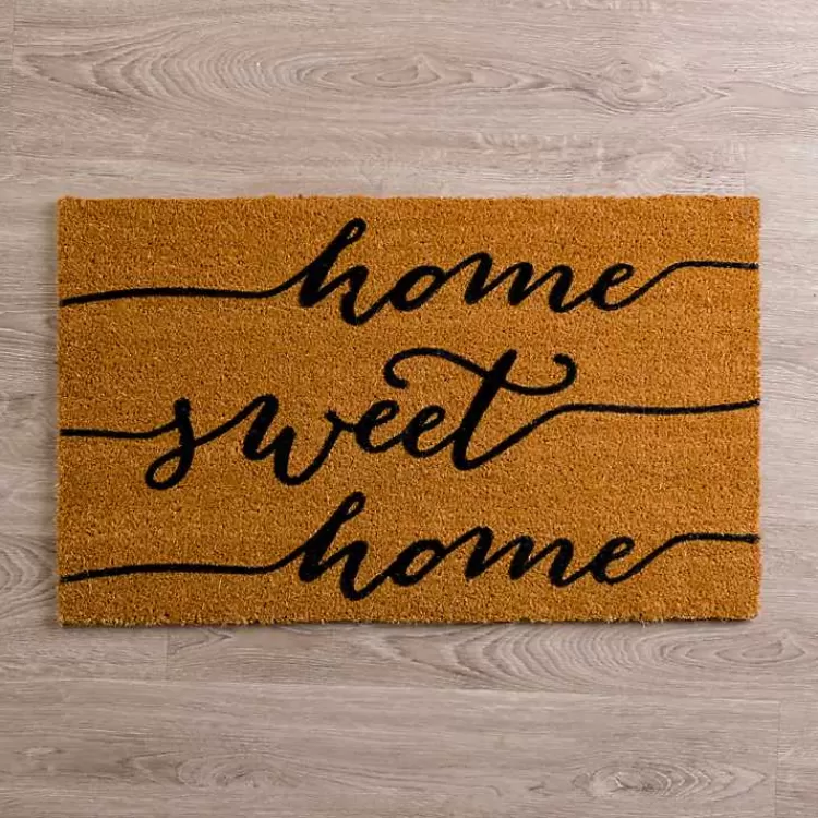 Cursive Home Sweet Home Coir Doormat>Kirklands Home Store