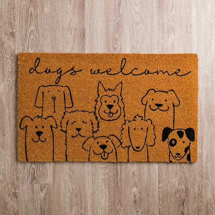 Cute Dogs Welcome Doormat>Kirklands Home Best