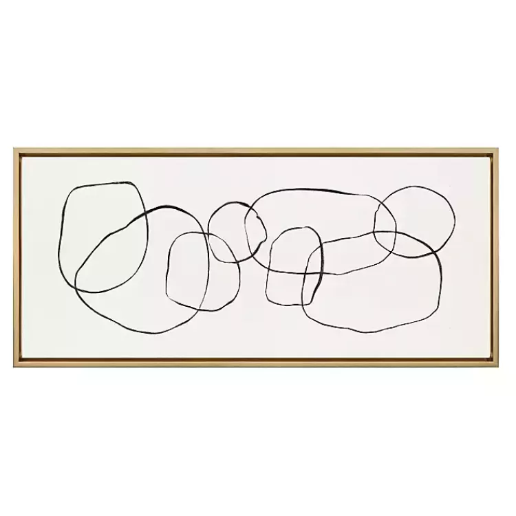 Dancing Circles Framed Canvas Art Print>Kirklands Home Fashion