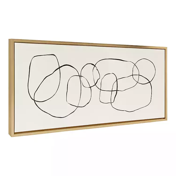 Dancing Circles Framed Canvas Art Print>Kirklands Home Fashion