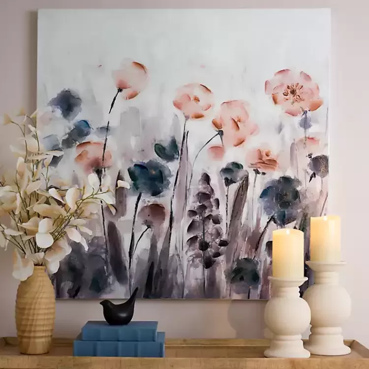 dancing_floral_canvas_art_print_3.webp Dancing Floral Canvas Art Print>Kirklands Home Outlet