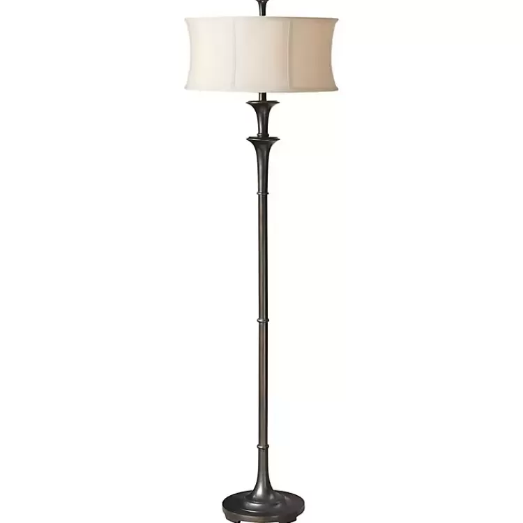 Dark Bronze Metal Flare Floor Lamp>Kirklands Home Store
