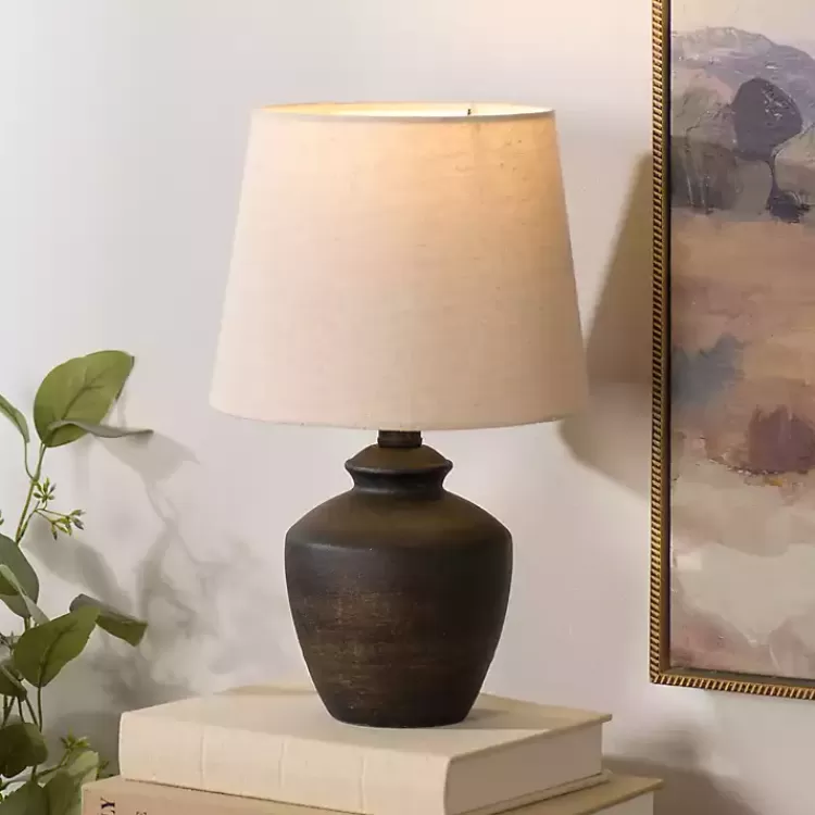 Dark Brown Textured Table Lamp>Kirklands Home Hot