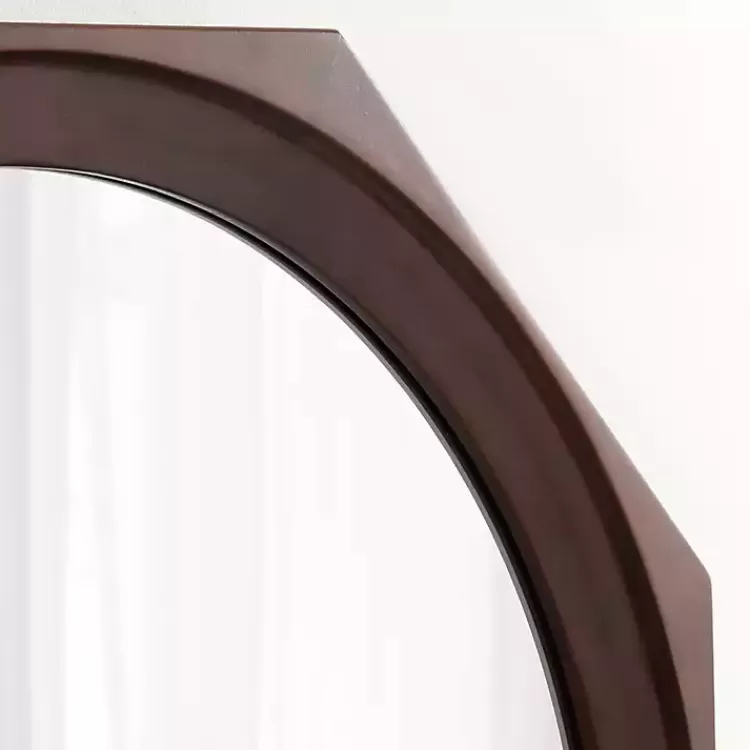 Dark Wood Octagon Cyrus Wall Mirror>Kirklands Home Shop