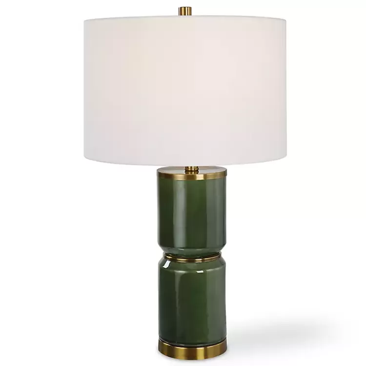 Dark Green and Gold Eva Table Lamp>Kirklands Home Best