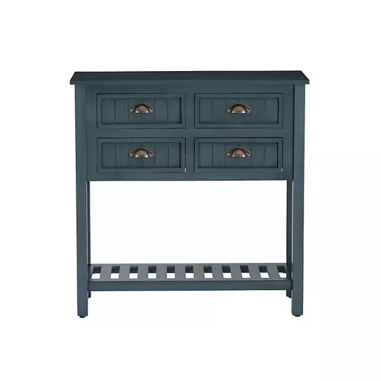 dark_teal_beadboard_console_table_5.webp Dark Teal Beadboard Console Table>Kirklands Home Shop