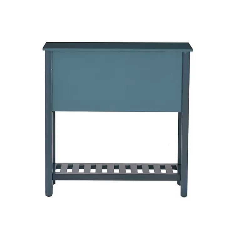 dark_teal_beadboard_console_table_7.webp Dark Teal Beadboard Console Table>Kirklands Home Shop
