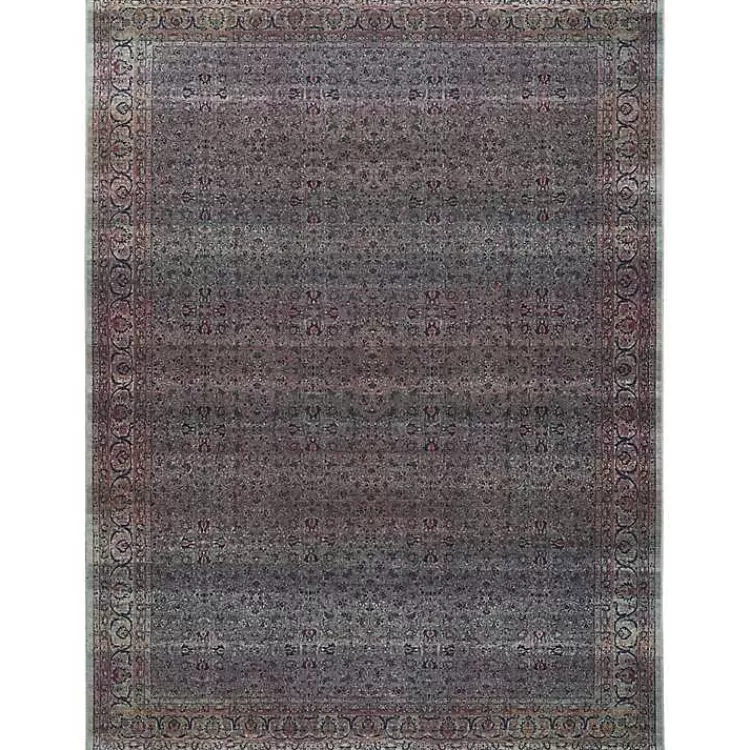 Dark Vintage Floral Washable Area Rug, 7x9>Kirklands Home Store