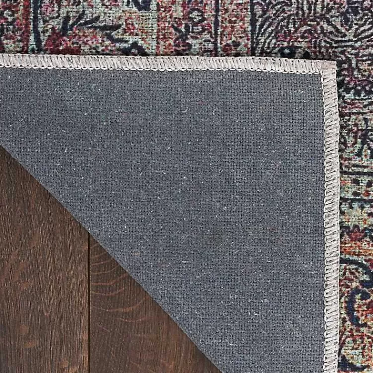 Dark Vintage Floral Washable Area Rug, 7x9>Kirklands Home Store