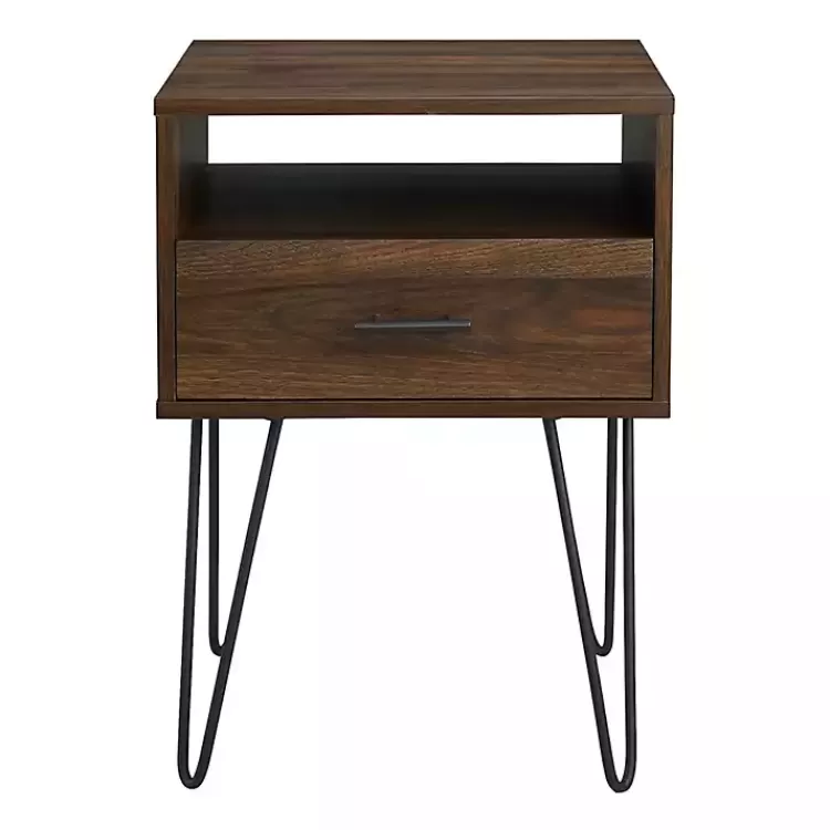 dark_walnut_modern_farmhouse_side_table_4.webp Dark Walnut Modern Farmhouse Side Table>Kirklands Home Clearance
