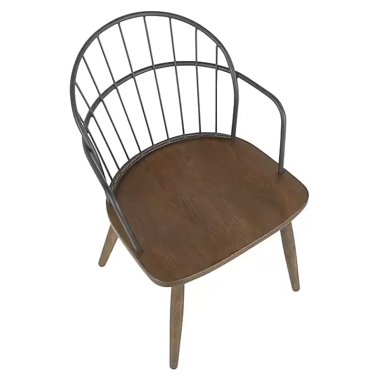 dark_walnut_wood_spindle_dining_chairs_set_of__4.webp Dark Walnut Wood Spindle Dining Chairs, Set of 2>Kirklands Home Outlet
