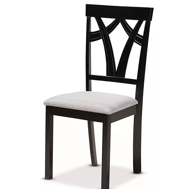 Dark Wooden Interlocked Base 5-pc. Dining Set>Kirklands Home Best