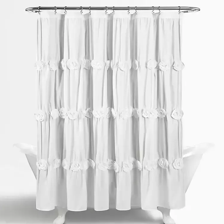darla_white_floral_shower_curtain_2.webp Darla Floral Shower Curtain>Kirklands Home Flash Sale
