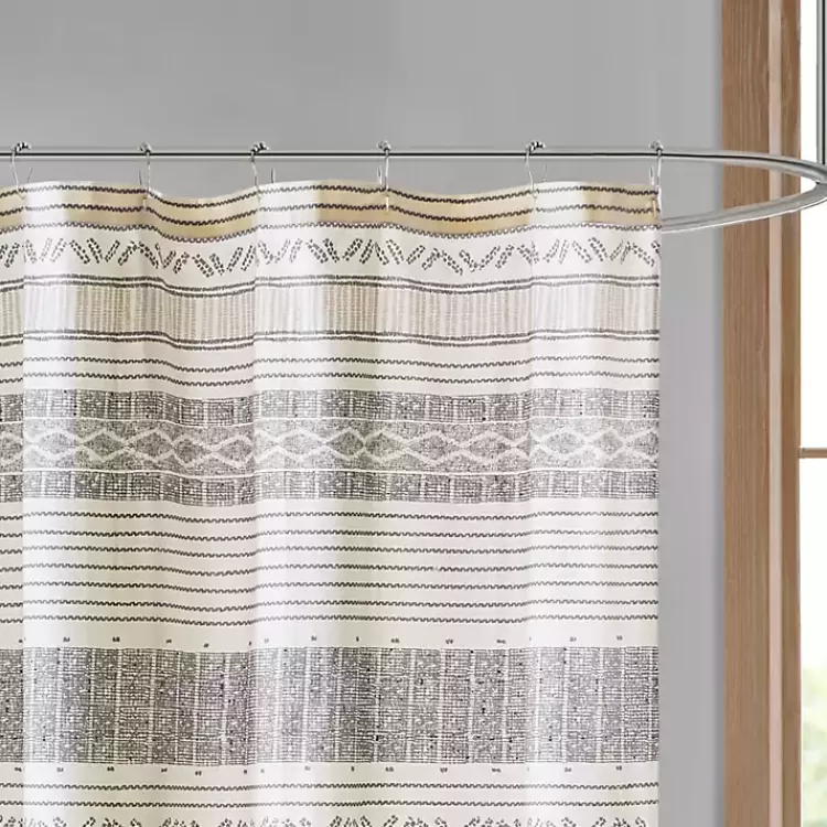 decorative_stripe_tassel_shower_curtain_2.webp Decorative Stripe Tassel Shower Curtain>Kirklands Home Discount
