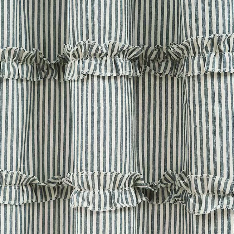 Denim Vintage Stripe Shower Curtain>Kirklands Home Store