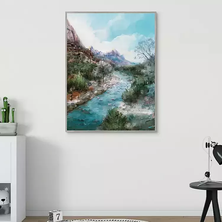 desert_blues_framed_canvas_art_print_3.webp Desert Blues Framed Canvas Art Print>Kirklands Home Best Sale