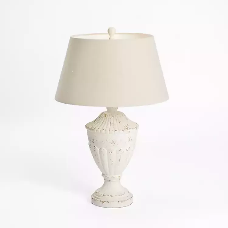 Distressed Cream Hadley Table Lamp>Kirklands Home Flash Sale