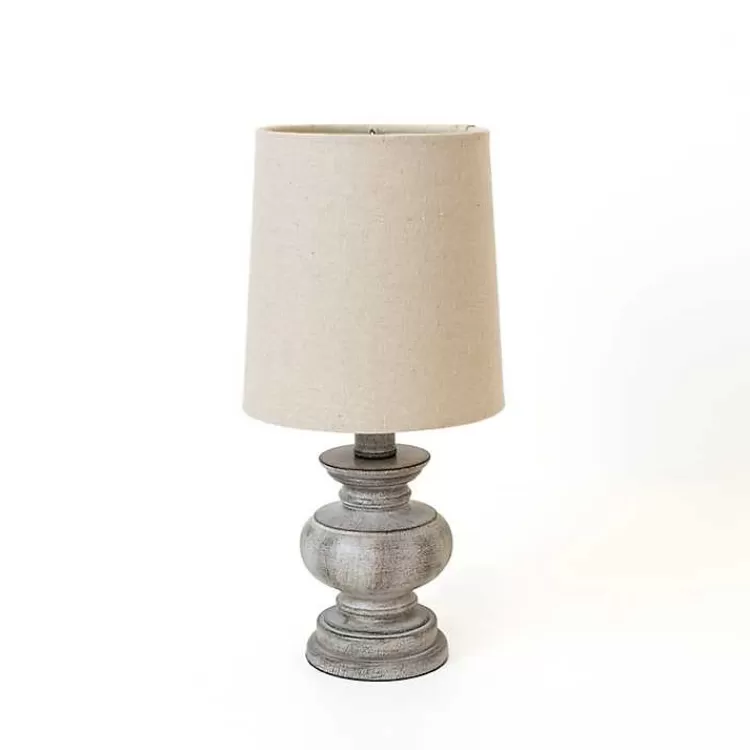 Distressed Gray Baluster Mini Table Lamp>Kirklands Home Hot