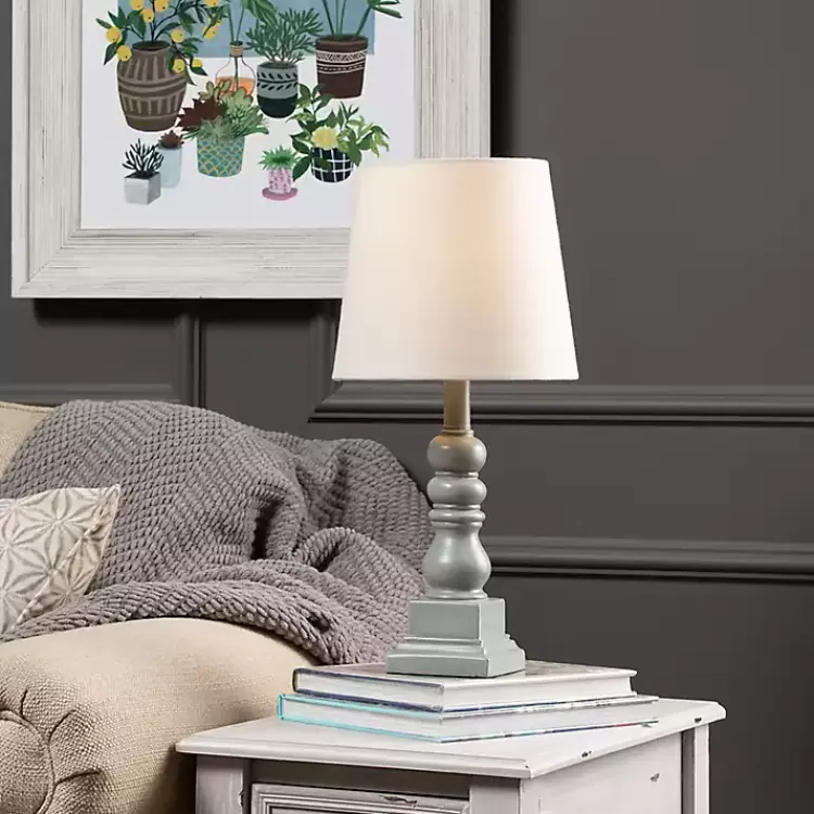 Distressed Gray Candlestick Table Lamp>Kirklands Home Discount