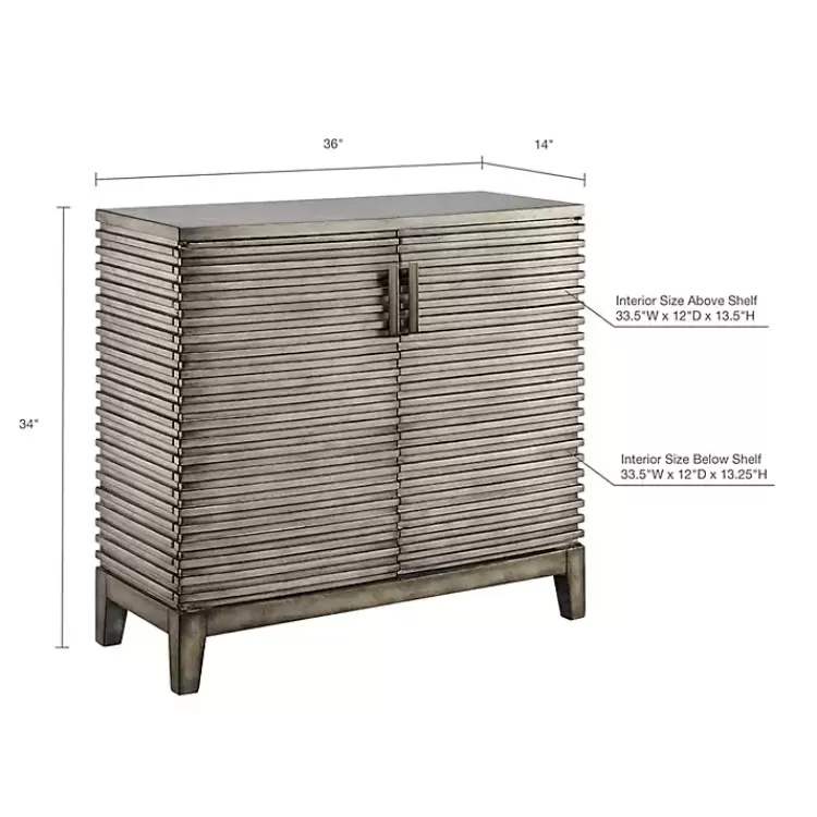 distressed_gray_linear_door_wooden_chest_5.webp Distressed Linear 2-Door Wooden Chest>Kirklands Home New