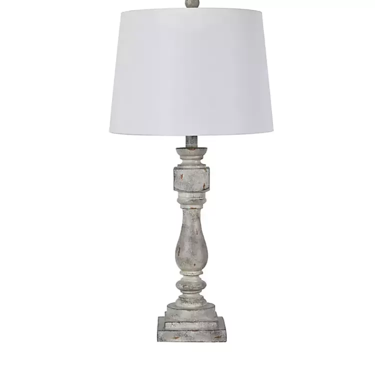 Distressed Gray Table Lamp>Kirklands Home Sale