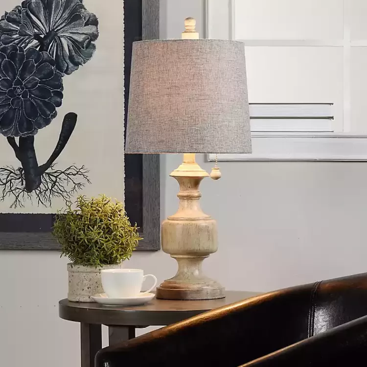 Distressed Urn Resin Table Lamp>Kirklands Home Clearance