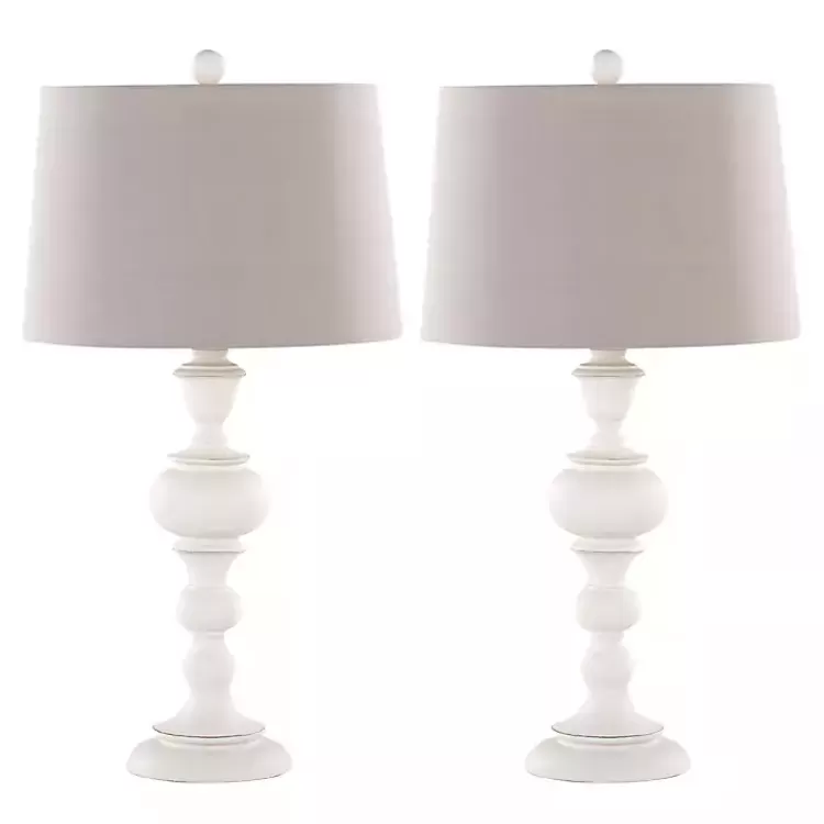 Distressed Off-White Morocco Table Lamps, Set of 2>Kirklands Home Store