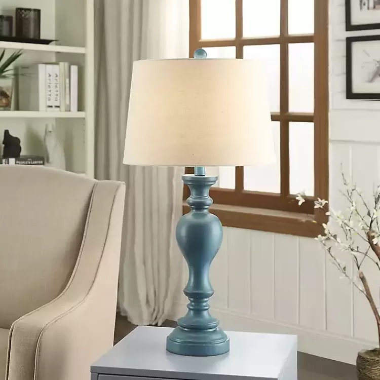 Distressed Turquoise Antique Table Lamp>Kirklands Home Cheap