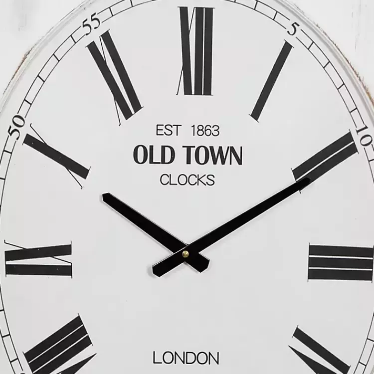 distressed_white_wood_scroll_wall_clock_2.webp Distressed White Wood Scroll Wall Clock>Kirklands Home Best Sale