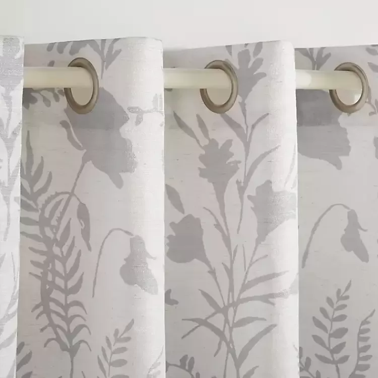dove_gray_floral_pc_curtain_panel_set__in_2.webp Dove Gray Floral 2-pc. Curtain Panel Set, 96 in.>Kirklands Home Discount