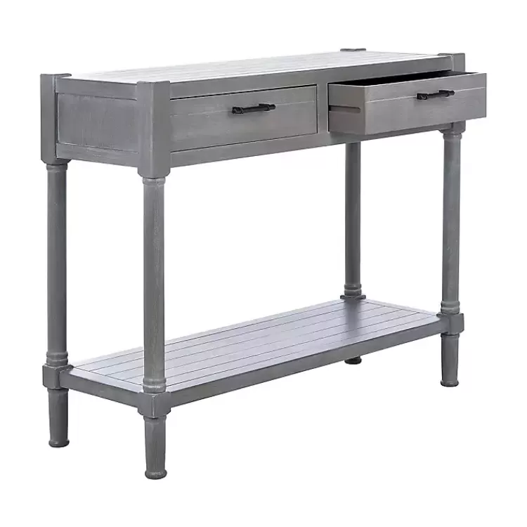 dove_gray_turned_leg_rustic_console_table_3.webp Dove Turned Leg Rustic Console Table>Kirklands Home Flash Sale