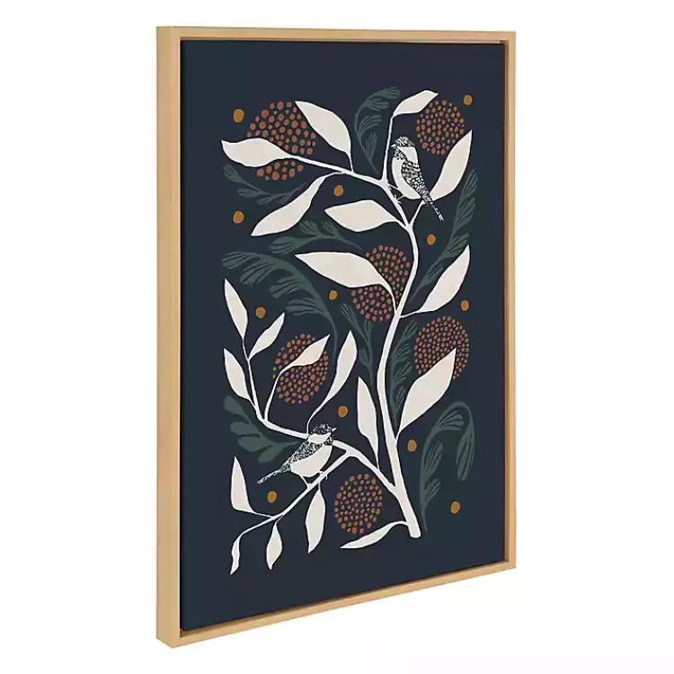 Duo Bird Branch Framed Canvas Art Print>Kirklands Home Discount