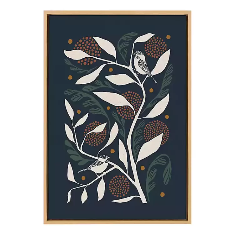 Duo Bird Branch Framed Canvas Art Print>Kirklands Home Discount