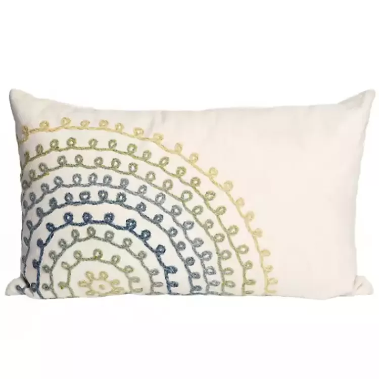 Earthy Lamontage Swirl Outdoor Lumbar Pillow>Kirklands Home Fashion