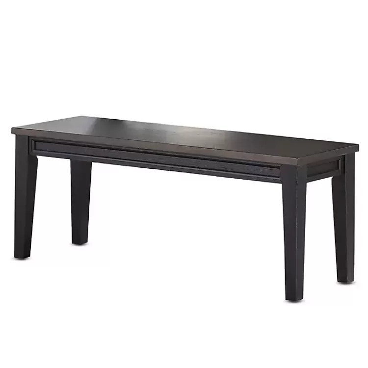 Ebony and Driftwood Two-Tone Bench>Kirklands Home Flash Sale
