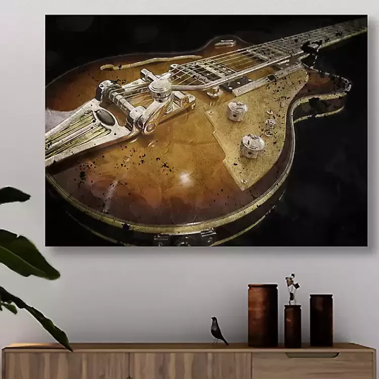 Electric Guitar Canvas Art Print>Kirklands Home New