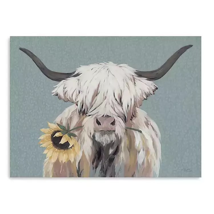 Ellie with a Sunflower Canvas Art Print, 32x24 in.>Kirklands Home Shop
