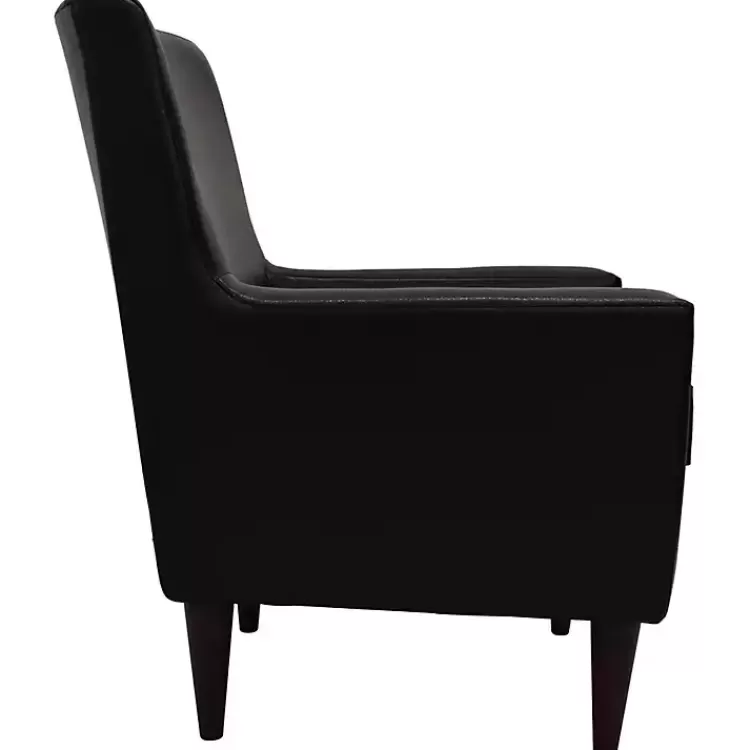emma_black_faux_leather_accent_chair_4.webp Emma Faux Leather Accent Chair>Kirklands Home Discount