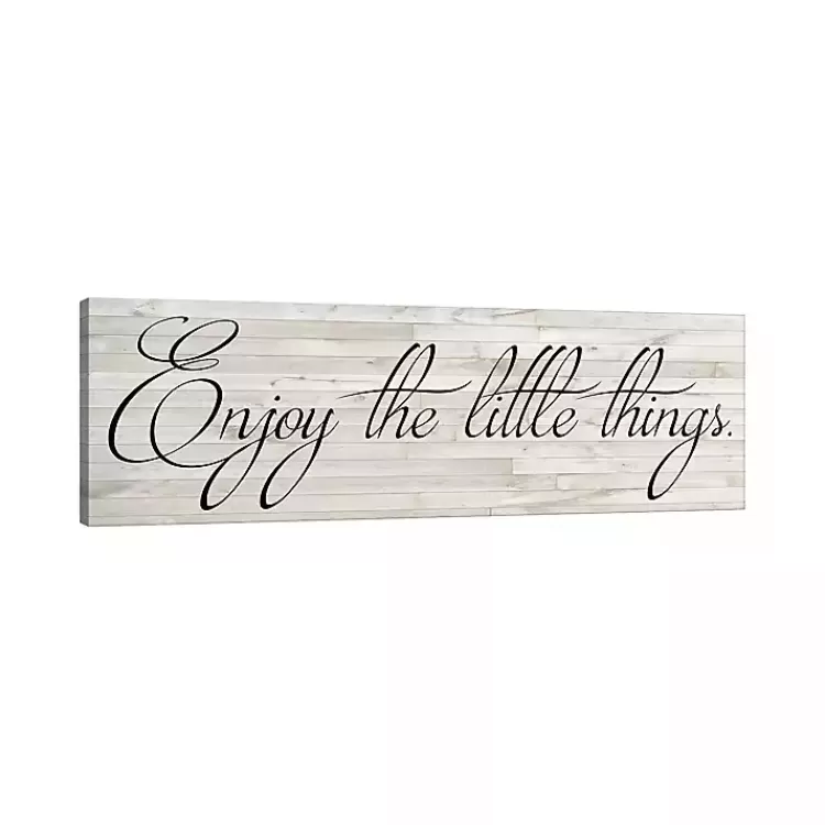 Enjoy the Little Things Canvas Art Print, 48x16>Kirklands Home Fashion