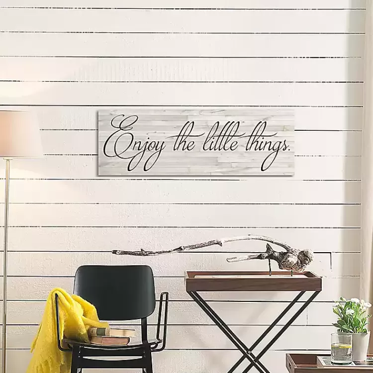Enjoy the Little Things Canvas Art Print, 48x16>Kirklands Home Fashion