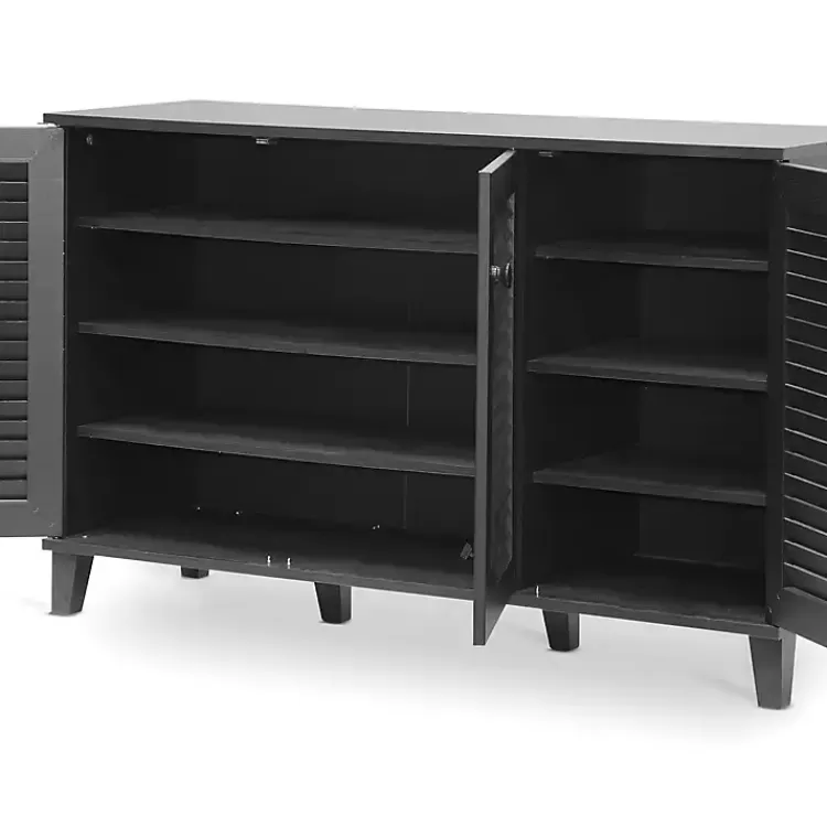 Espresso 3-Door Wood Cabinet>Kirklands Home Clearance