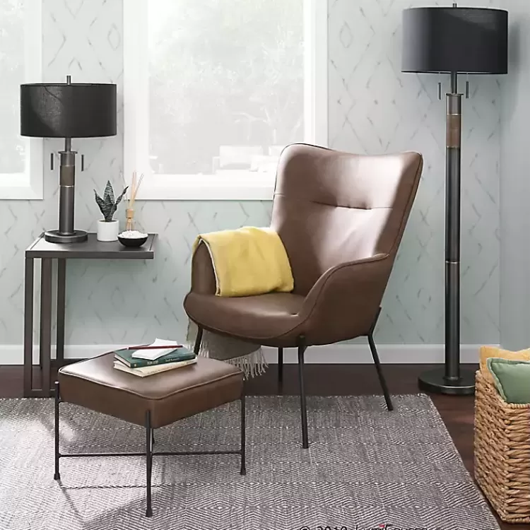 espresso_faux_leather_pc_chair_and_ottoman_set_5.webp Espresso Faux Leather 2-pc. Chair and Ottoman Set>Kirklands Home Flash Sale